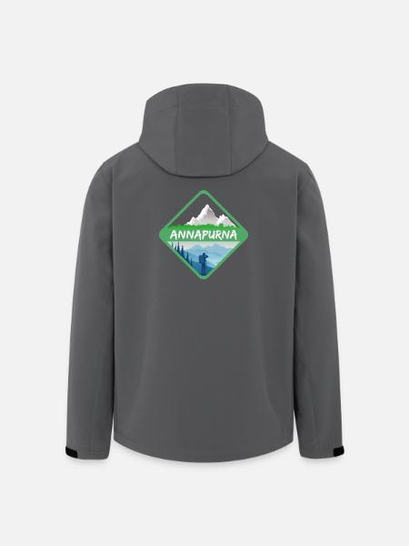 ANNAPURNA - Veste softshell homme en polyester recyclé Stanley/Stella - bleu pétrole foncé