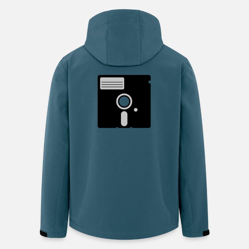 retro floppy disk - Men’s Recycled Softshell Jacket by Stanley/Stella - stargazer