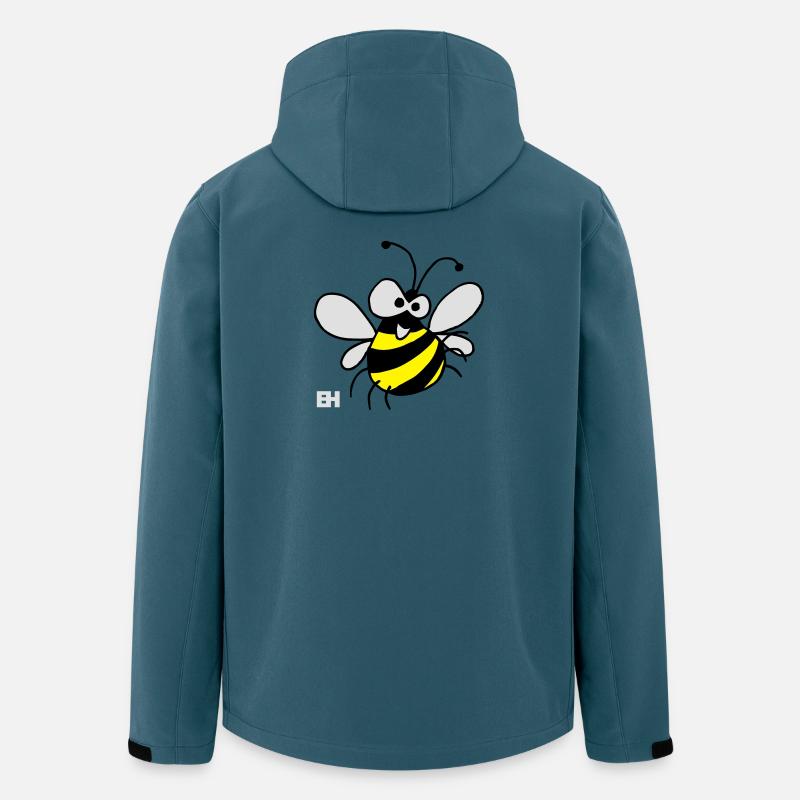Biene - Recycelte Männer Softshell-Jacke von Stanley/Stella - Dunkles Petrol