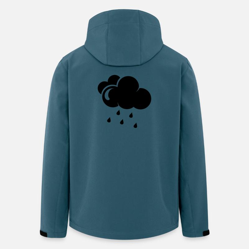 Cloud with rain drops - Men’s Recycled Softshell Jacket by Stanley/Stella - stargazer