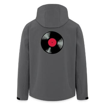 Vinyl - Men’s Recycled Softshell Jacket by Stanley/Stella - stargazer - Back - AI Model Male 185 light (185cm)
