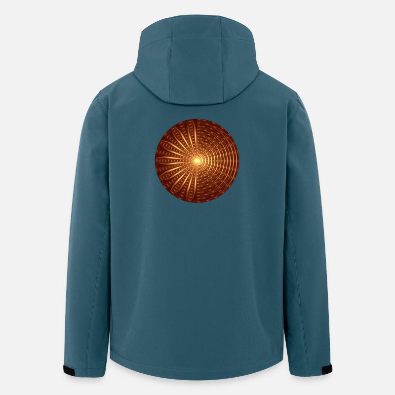 Mandala der Erdung Shirt - Recycelte Männer Softshell-Jacke von Stanley/Stella - Dunkles Petrol