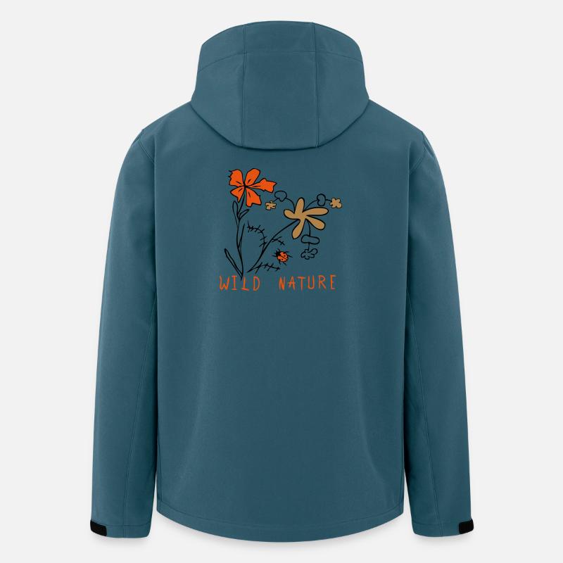 Meadows flowers with ladybugs, wild nature - Men’s Recycled Softshell Jacket by Stanley/Stella - stargazer