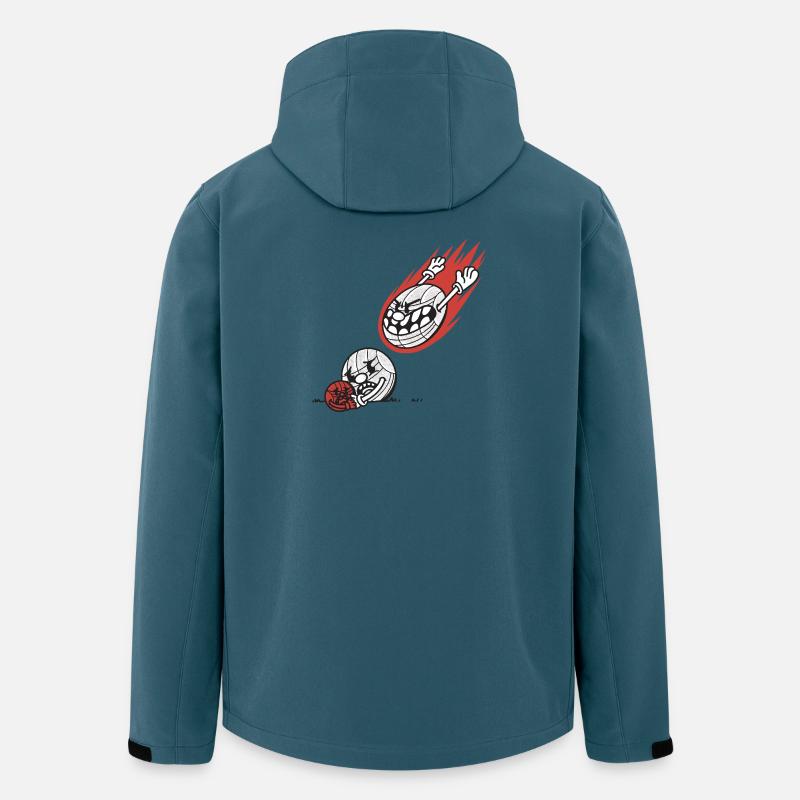 Boules volantes pour les joueurs de boules Bouler - Veste softshell homme en polyester recyclé Stanley/Stella - bleu pétrole foncé