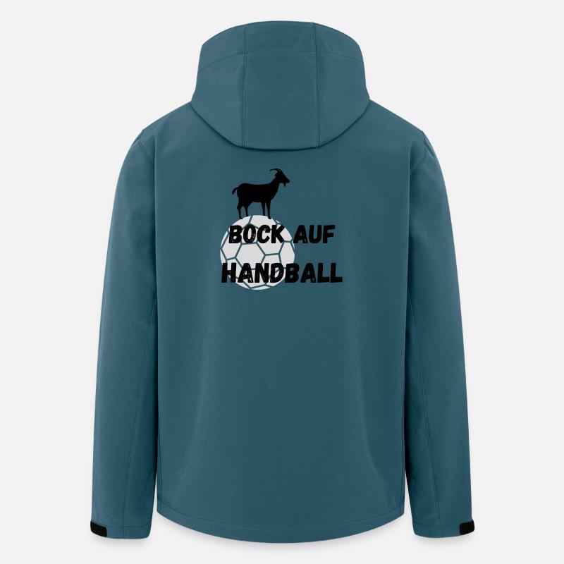 Bock auf Handball - Recycelte Männer Softshell-Jacke von Stanley/Stella - Dunkles Petrol