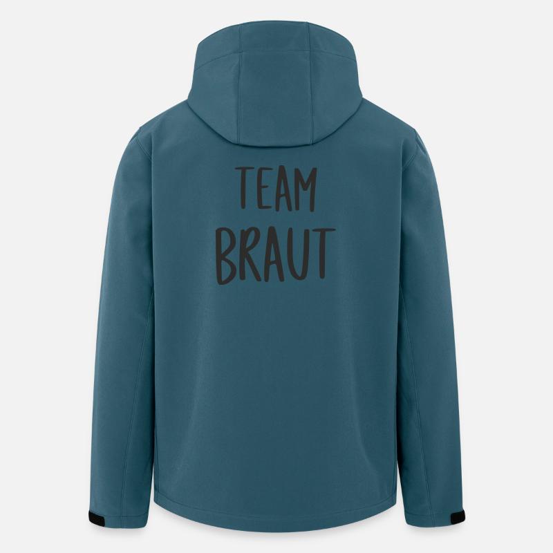Team Braut Junggesellenabschied - Recycelte Männer Softshell-Jacke von Stanley/Stella - Dunkles Petrol