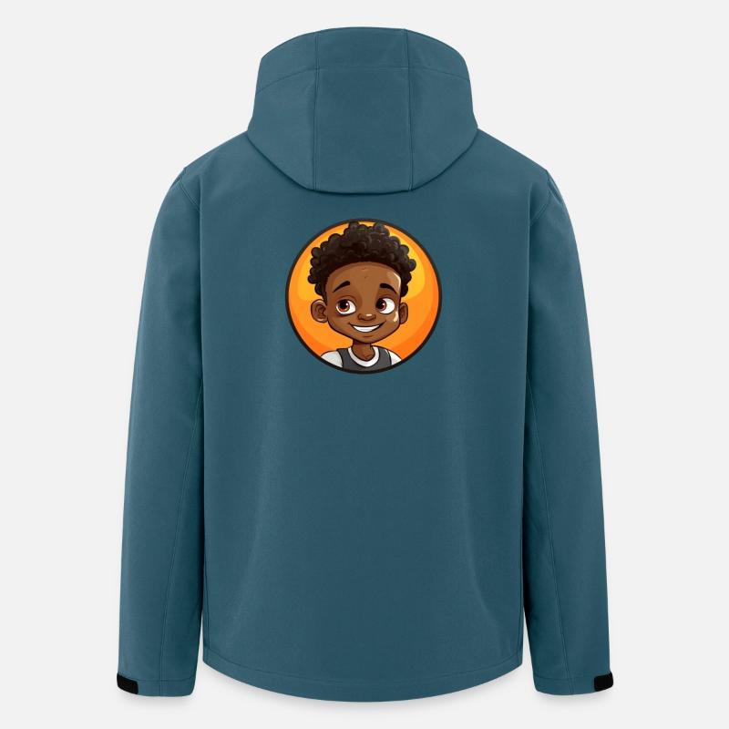 Afro Schwarz Kind Junge Mädchen Empowerment Mädche - Recycelte Männer Softshell-Jacke von Stanley/Stella - Dunkles Petrol