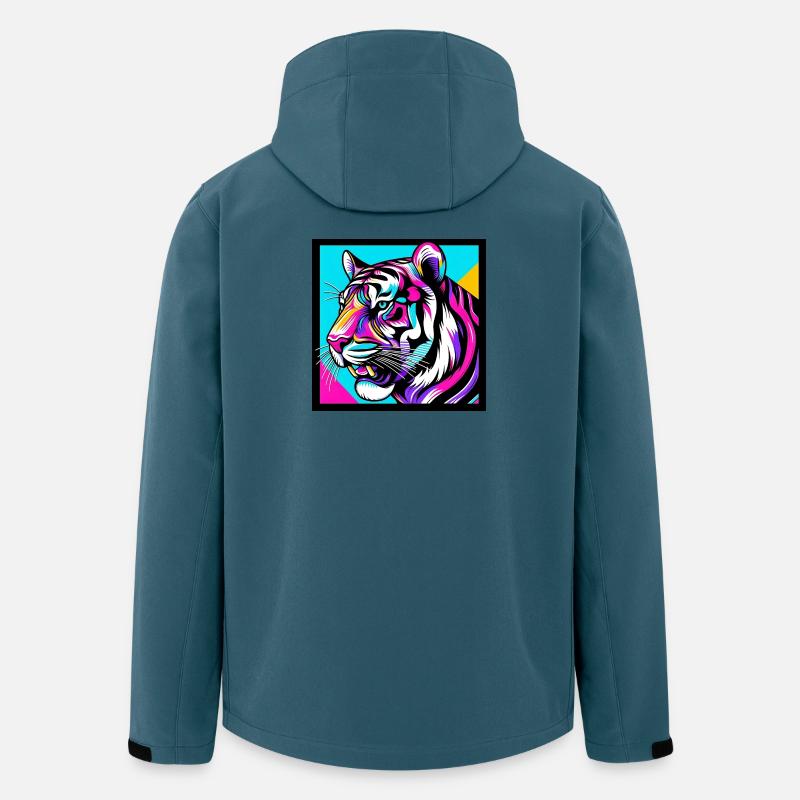 Tiger - Recycelte Männer Softshell-Jacke von Stanley/Stella - Dunkles Petrol
