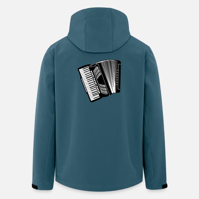 Akkordeon-Instrument - Recycelte Männer Softshell-Jacke von Stanley/Stella - Dunkles Petrol
