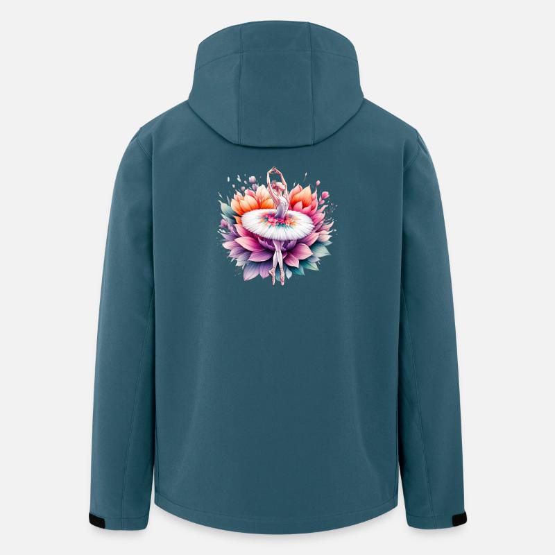 Danseuse de ballet avec tutu - Veste softshell homme en polyester recyclé Stanley/Stella - bleu pétrole foncé