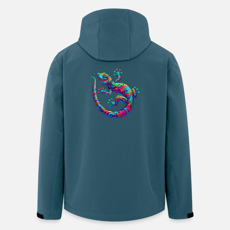 Gecko - Veste softshell homme en polyester recyclé Stanley/Stella - bleu pétrole foncé