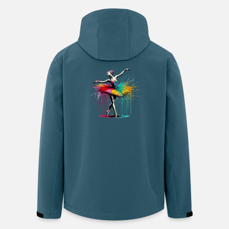 Danseuse de ballet avec tutu - Veste softshell homme en polyester recyclé Stanley/Stella - bleu pétrole foncé