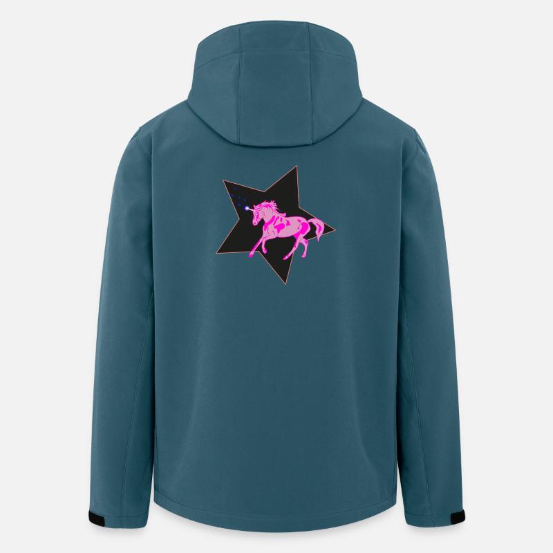 Einhorn - Recycelte Männer Softshell-Jacke von Stanley/Stella - Dunkles Petrol