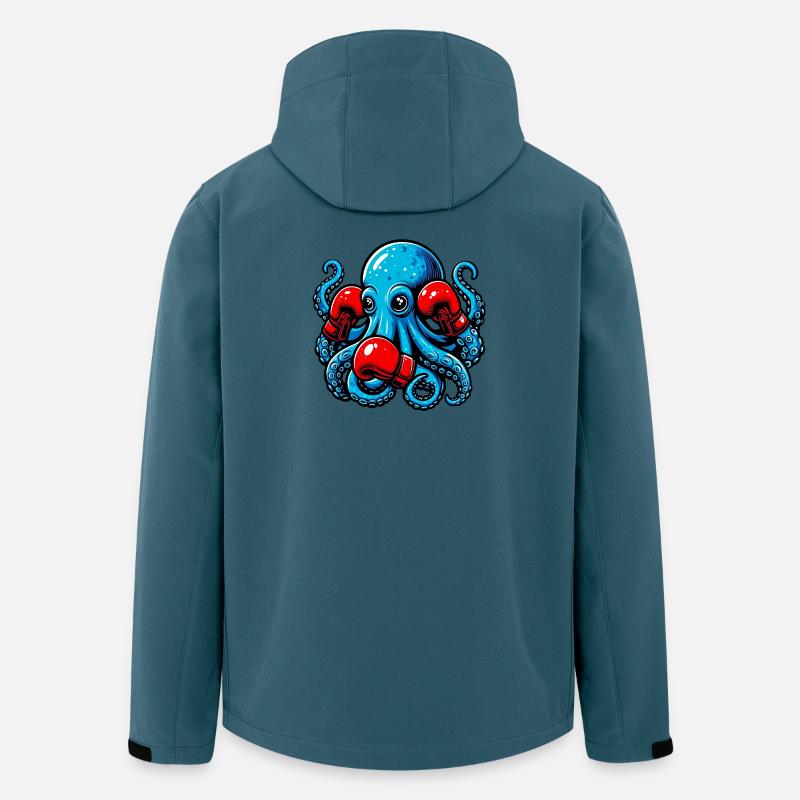 Krake - Recycelte Männer Softshell-Jacke von Stanley/Stella - Dunkles Petrol