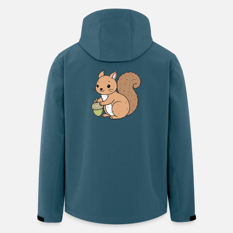 EIchhörnchen - Recycelte Männer Softshell-Jacke von Stanley/Stella - Dunkles Petrol