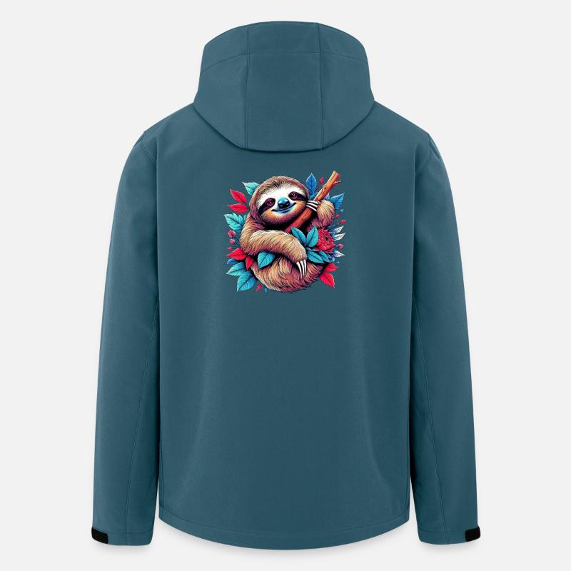 Faultier - Recycelte Männer Softshell-Jacke von Stanley/Stella - Dunkles Petrol