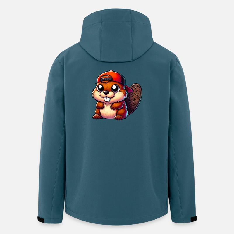 Bieber - Recycelte Männer Softshell-Jacke von Stanley/Stella - Dunkles Petrol