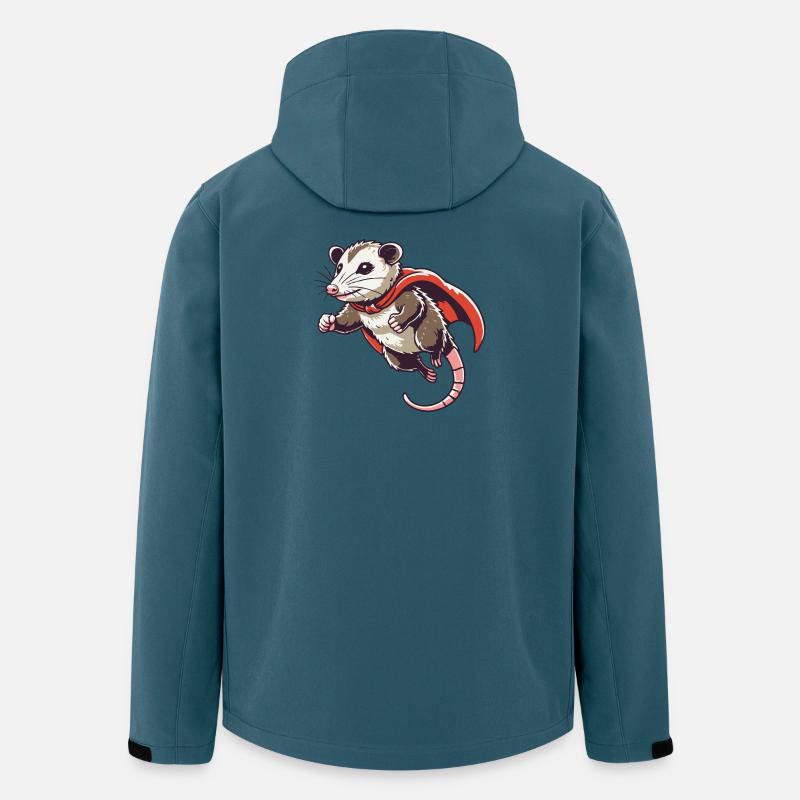 Superpossum - Recycelte Männer Softshell-Jacke von Stanley/Stella - Dunkles Petrol