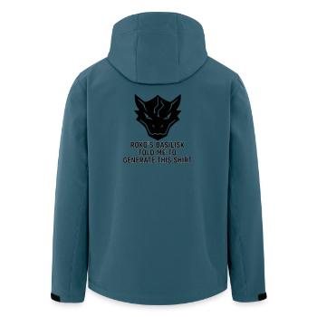 Generated by the Basilisk - Men’s Recycled Softshell Jacket by Stanley/Stella - stargazer - Back - AI Model Male 185 light (185cm)