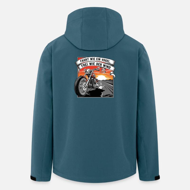 Frei wie der Wind - Recycelte Männer Softshell-Jacke von Stanley/Stella - Dunkles Petrol