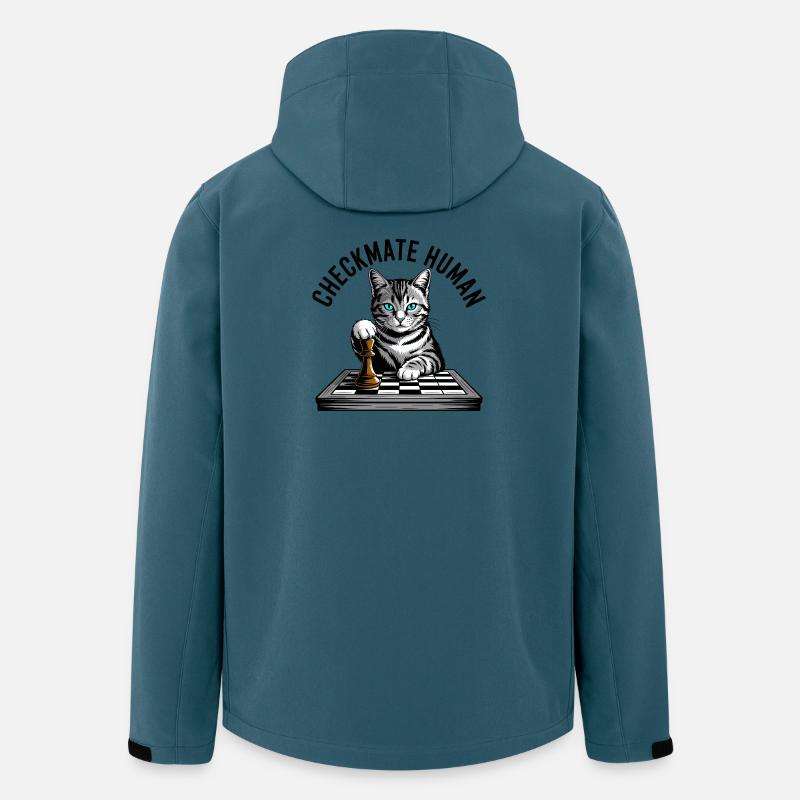Checkmate Human Chess Cat - Men’s Recycled Softshell Jacket by Stanley/Stella - stargazer