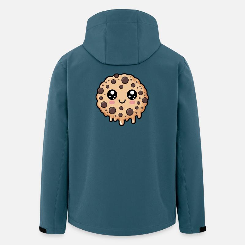 Kawaii Schokoladenkeks - Recycelte Männer Softshell-Jacke von Stanley/Stella - Dunkles Petrol