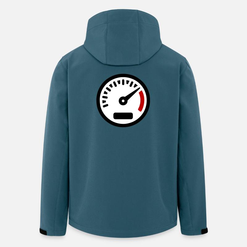 Tacho Kmh Gas - Recycelte Männer Softshell-Jacke von Stanley/Stella - Dunkles Petrol