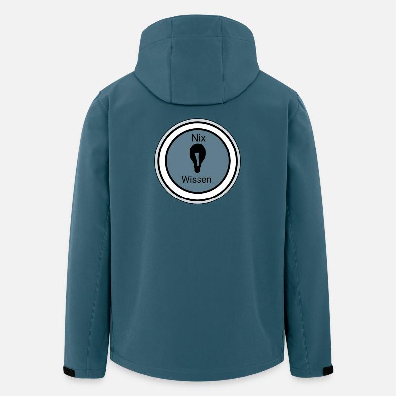 Abstrakte Farbexplosion auf Dunkelgrau - Recycelte Männer Softshell-Jacke von Stanley/Stella - Dunkles Petrol