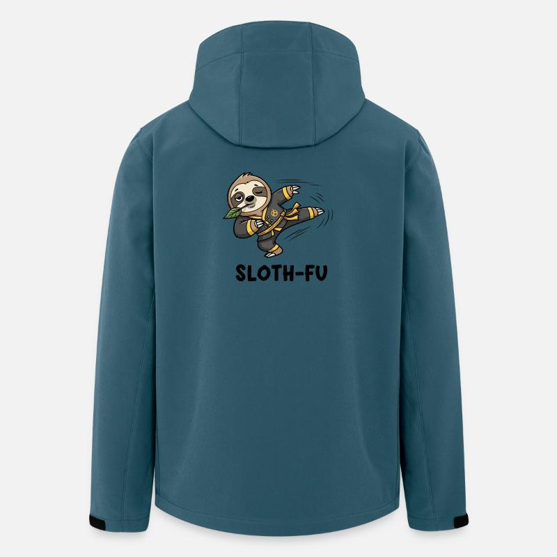 Kung-Fu Meister des Nickerchens - Recycelte Männer Softshell-Jacke von Stanley/Stella - Dunkles Petrol