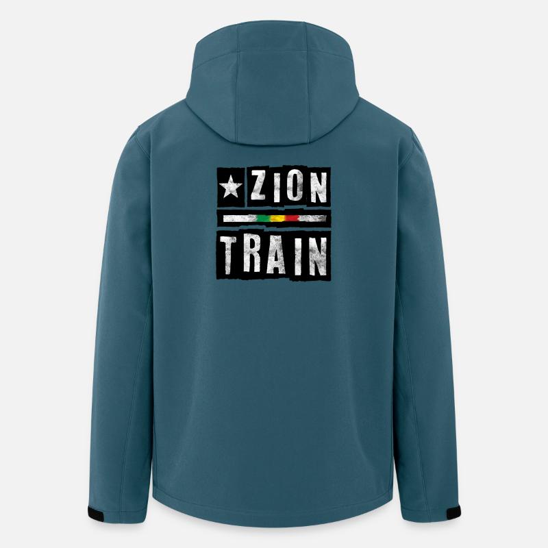 Zion Train Schriftzug - Recycelte Männer Softshell-Jacke von Stanley/Stella - Dunkles Petrol