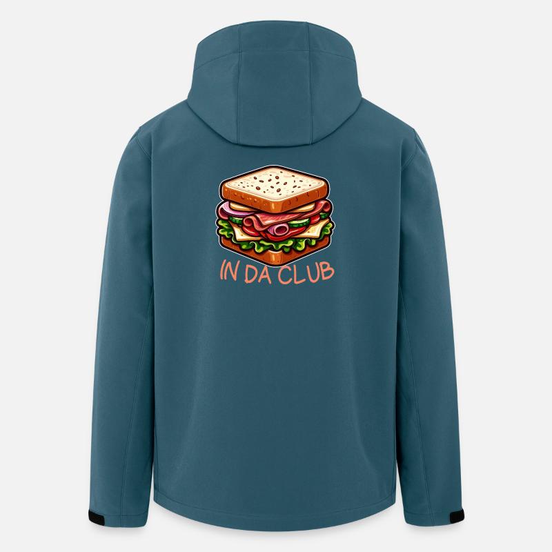 Club Sandwich Bunte Zeichnung - Recycelte Männer Softshell-Jacke von Stanley/Stella - Dunkles Petrol