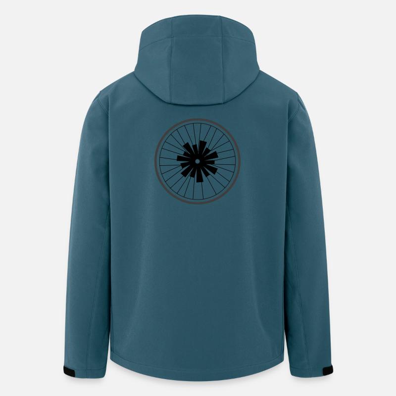 Asterisk Rad von Cean - Recycelte Männer Softshell-Jacke von Stanley/Stella - Dunkles Petrol