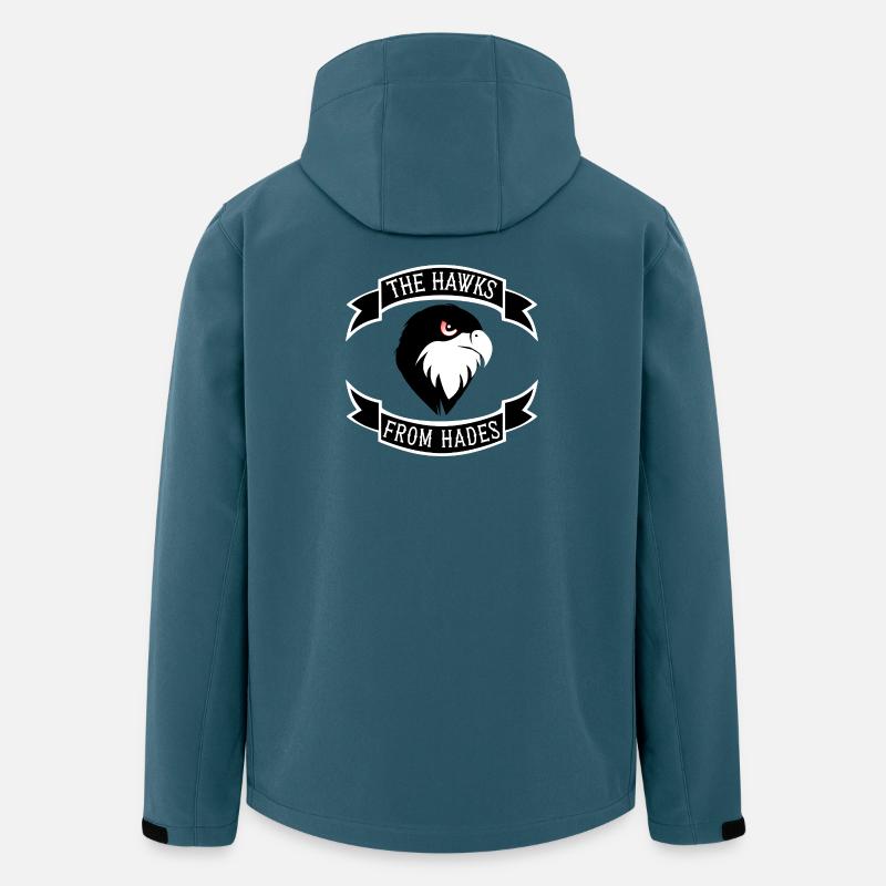 Écusson de l’épervier d’Hadès - Veste softshell homme en polyester recyclé Stanley/Stella - bleu pétrole foncé