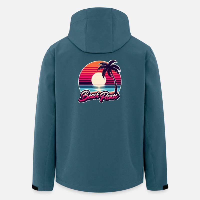 Strand Sunset Beach Bitte - Recycelte Männer Softshell-Jacke von Stanley/Stella - Dunkles Petrol