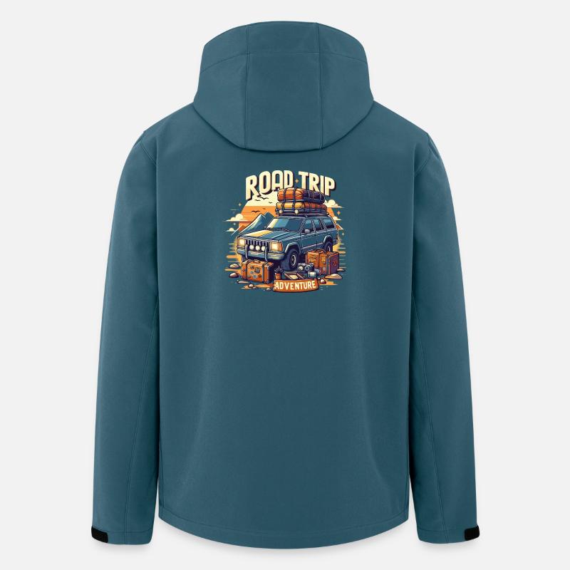 Road Trip Abenteuer SUV - Recycelte Männer Softshell-Jacke von Stanley/Stella - Dunkles Petrol