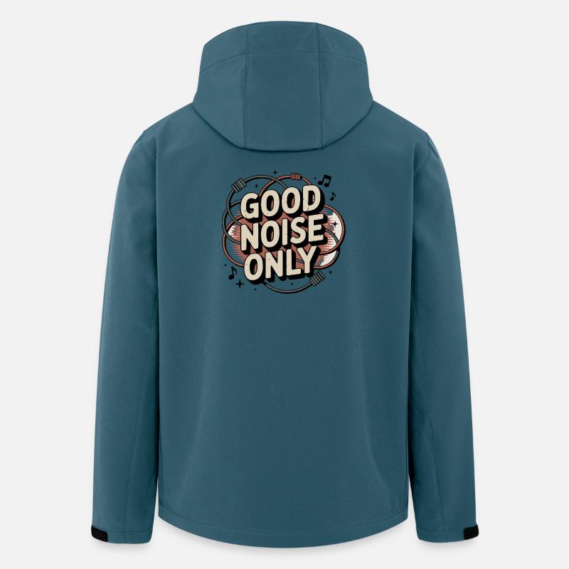 Retro Grunge – Good Noise Only - Recycelte Männer Softshell-Jacke von Stanley/Stella - Dunkles Petrol