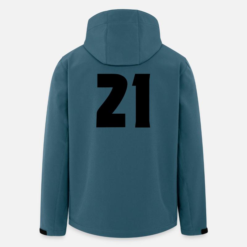 21 - Recycelte Männer Softshell-Jacke von Stanley/Stella - Dunkles Petrol