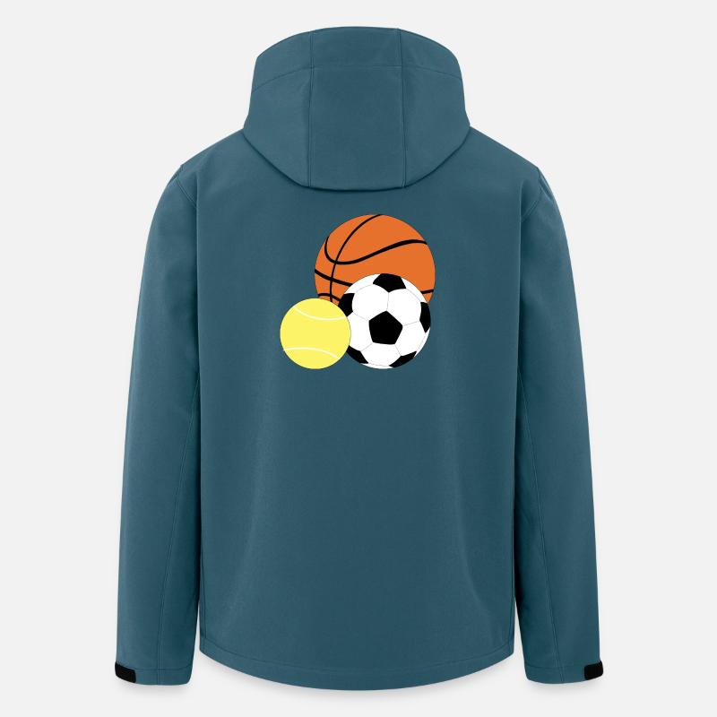 Ballsport - Recycelte Männer Softshell-Jacke von Stanley/Stella - Dunkles Petrol