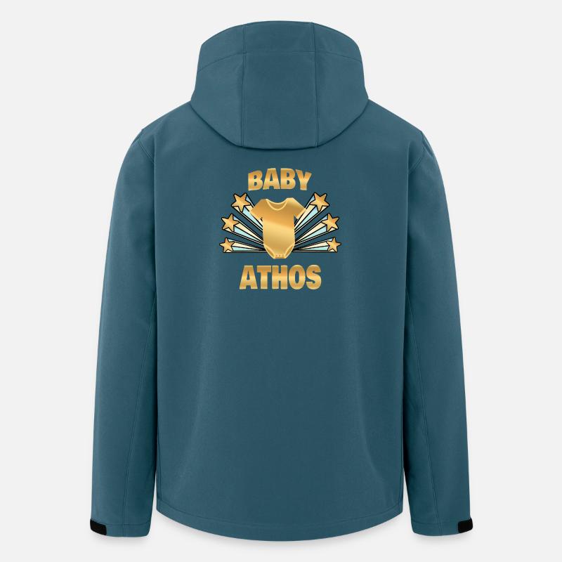 Cadeau pour Athos - Veste softshell homme en polyester recyclé Stanley/Stella - bleu pétrole foncé