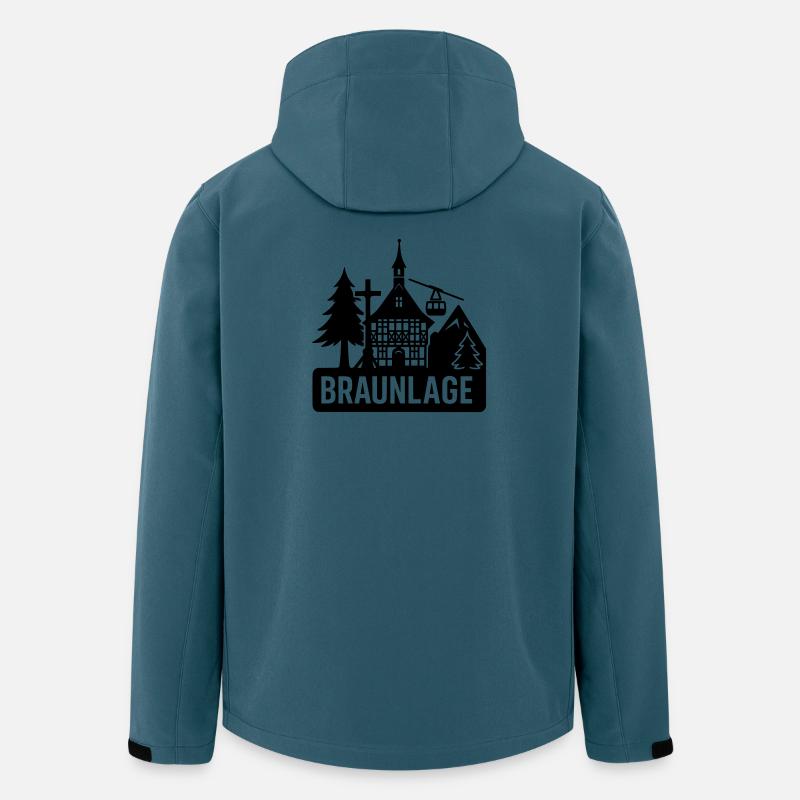 Braunlage Harz - Recycelte Männer Softshell-Jacke von Stanley/Stella - Dunkles Petrol