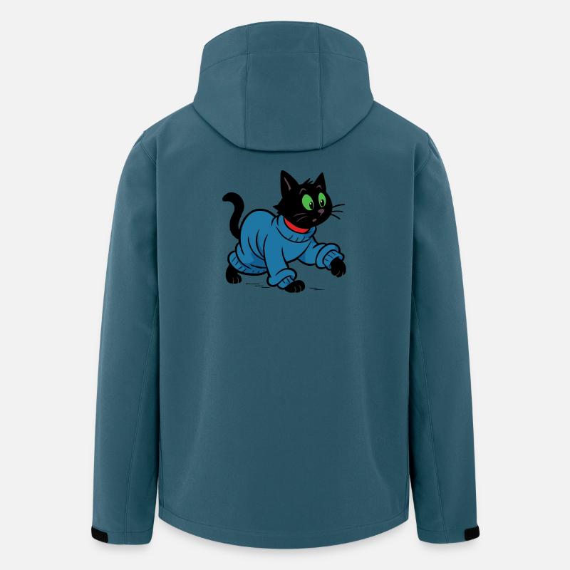 Meeko en pull oversize - Veste softshell homme en polyester recyclé Stanley/Stella - bleu pétrole foncé