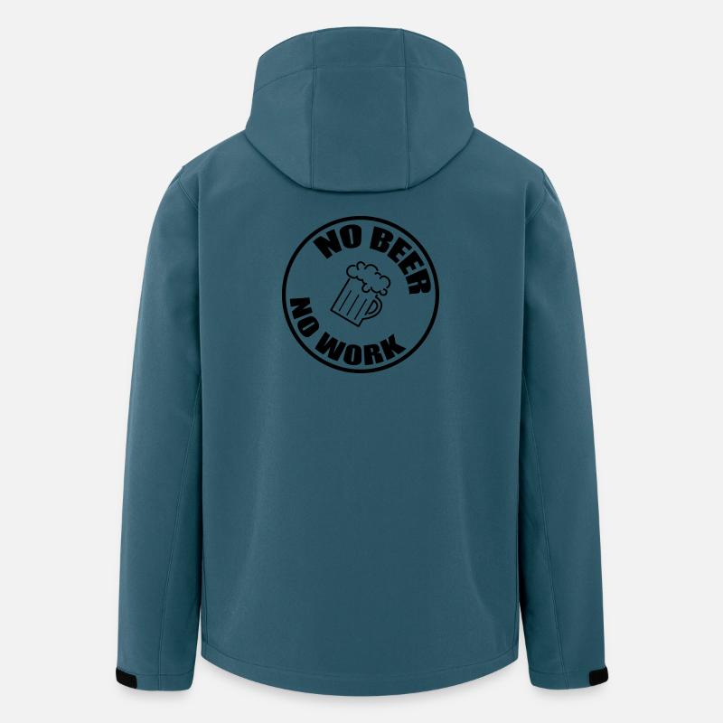Kein Bier, keine Arbeit – Alkohol - Recycelte Männer Softshell-Jacke von Stanley/Stella - Dunkles Petrol