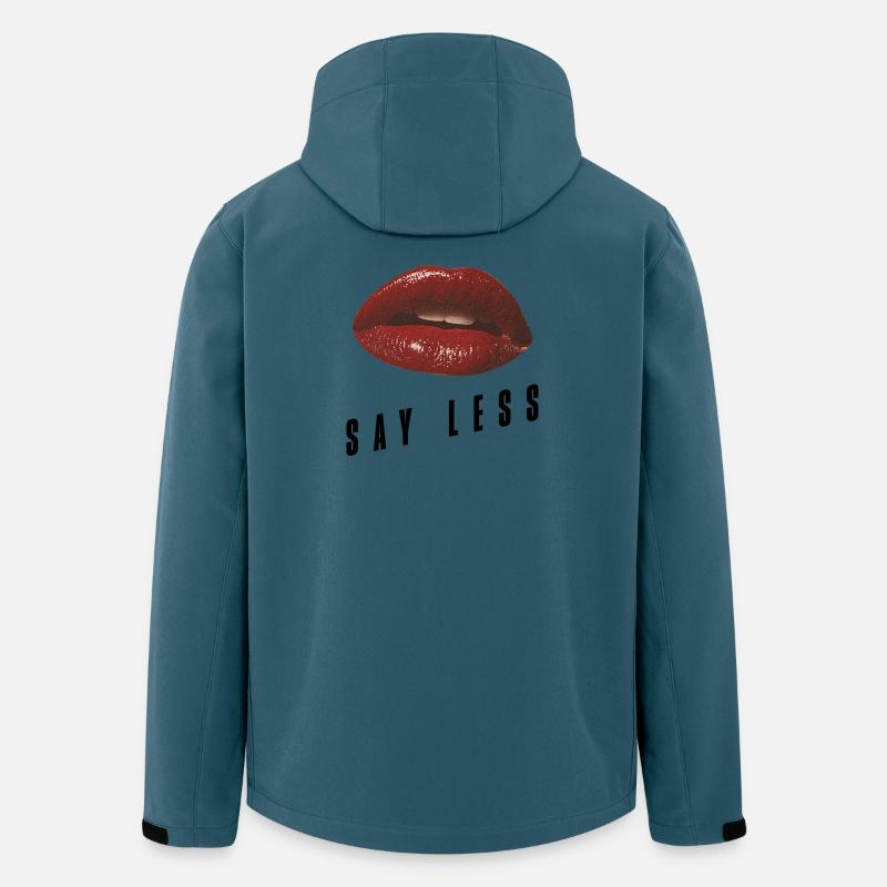 Red Lips Minimal – Déclaration audacieuse - Veste softshell homme en polyester recyclé Stanley/Stella - bleu pétrole foncé