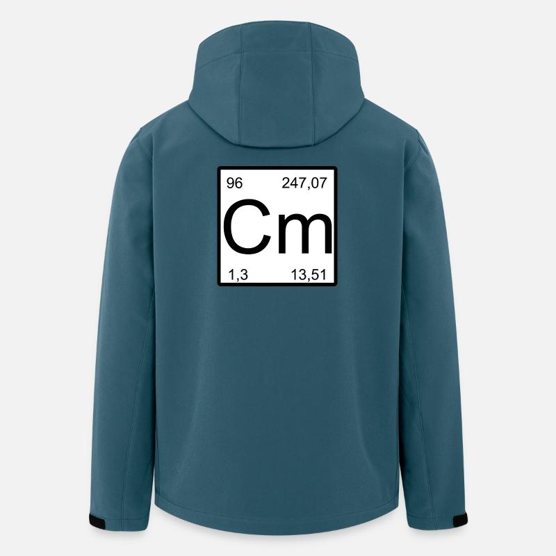 Tableau périodique du curium Art minimal - Veste softshell homme en polyester recyclé Stanley/Stella - bleu pétrole foncé