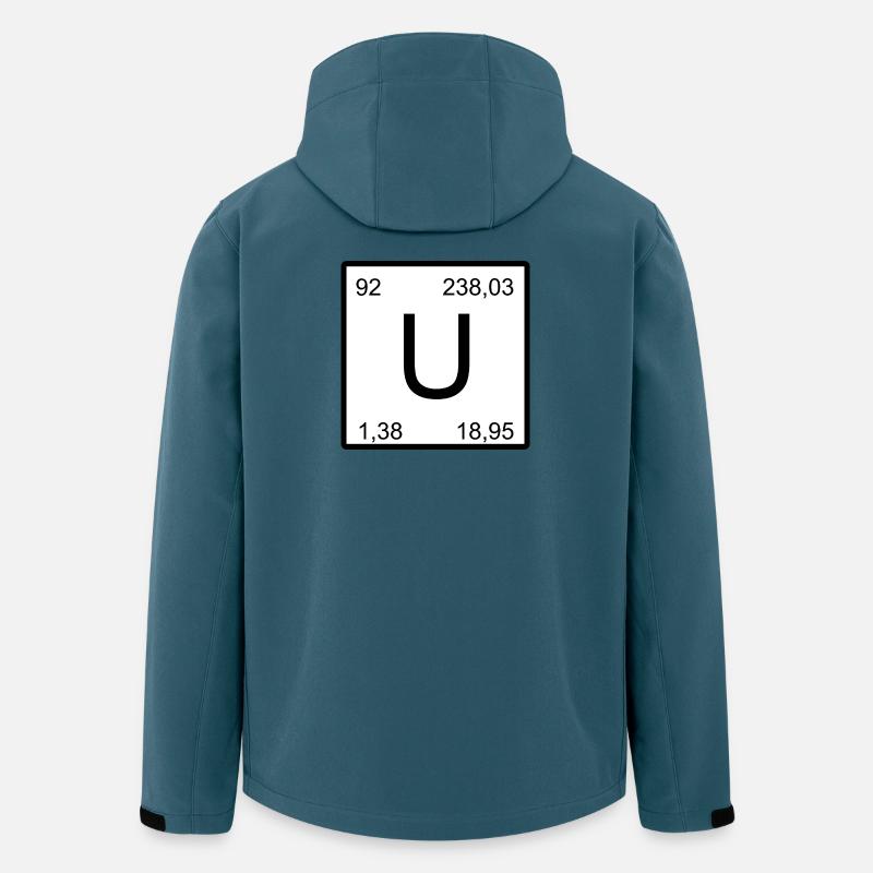 Uran U-Element Quadrat Grafik - Recycelte Männer Softshell-Jacke von Stanley/Stella - Dunkles Petrol