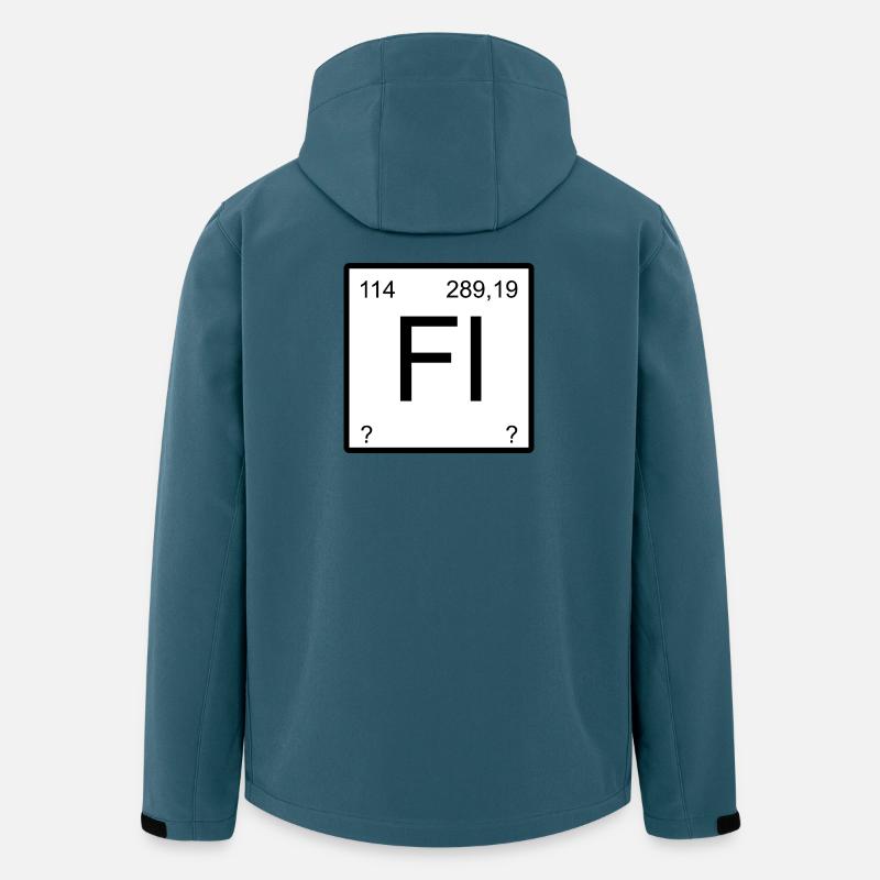 Fl Flerovium Element Symbol - Recycelte Männer Softshell-Jacke von Stanley/Stella - Dunkles Petrol