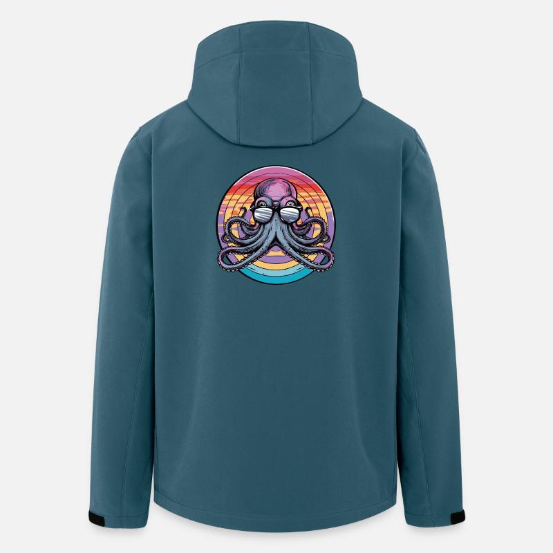 Octopus Retro Surf - Men’s Recycled Softshell Jacket by Stanley/Stella - stargazer