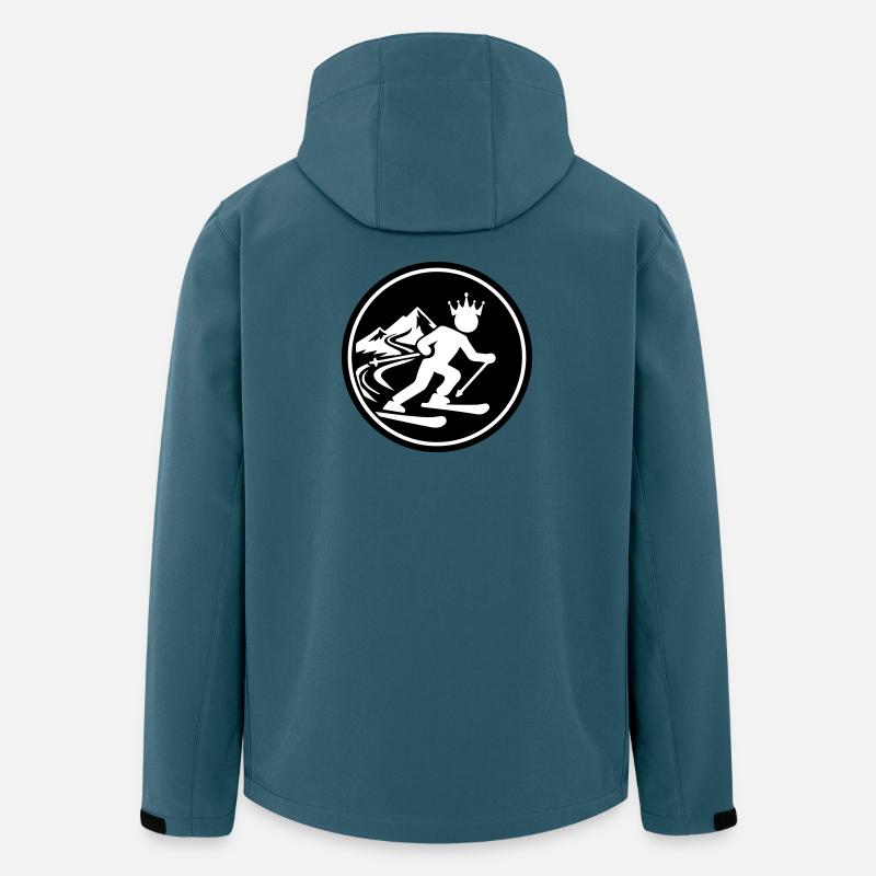 Ski König Skifahren - Recycelte Männer Softshell-Jacke von Stanley/Stella - Dunkles Petrol