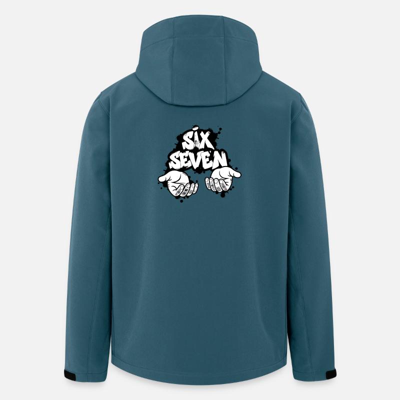 Six Seven Graffiti - Veste softshell homme en polyester recyclé Stanley/Stella - bleu pétrole foncé