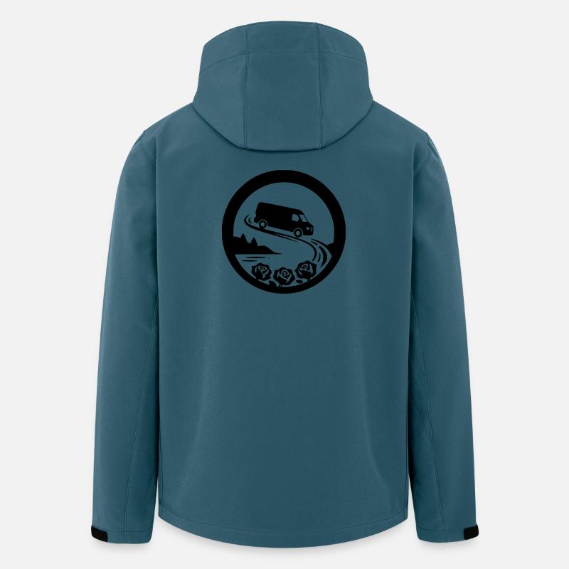 dQyOH01 - Recycelte Männer Softshell-Jacke von Stanley/Stella - Dunkles Petrol